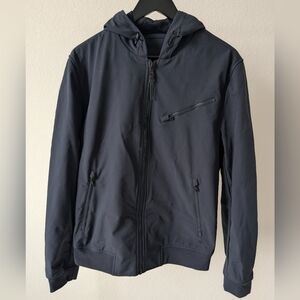 Michael Kors Men's Dark Blue Hooded Windbreaker